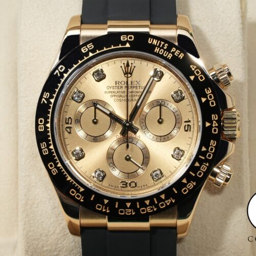 ロレックス デイトナ Ref.116518LNG イエローゴールド シャンパンx8Pダイヤ文字盤 美中古 8g9cu8n4 商品画像1