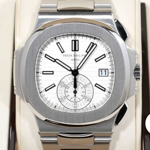 パテックフィリップ ノーチラス クロノグラフ Ref.5980/1A-019 ステンレススチール ホワイト文字盤 中古 a4y5qm3e 商品画像1