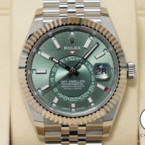 ロレックス スカイドゥエラー Ref.336934 ステンレススチール/ホワイトゴールド ミントグリーン文字盤 ジュビリーブレスレット 未使用 gux4nxd8 商品画像1