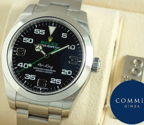 ロレックス エアキング Ref.116900 ブラック文字盤 中古 airking-13 商品画像1