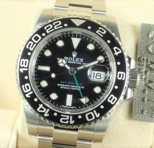 ロレックス GMTマスターII Ref.116710LN ブラック文字盤 未使用 gmt-master-117 オイスターブレスレット 商品画像1