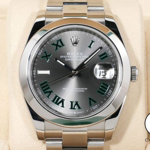 ロレックス デイトジャスト41 Ref.126300 ステンレススチール スレートローマン文字盤 オイスターブレスレット 美品 35adk9eu 商品画像1
