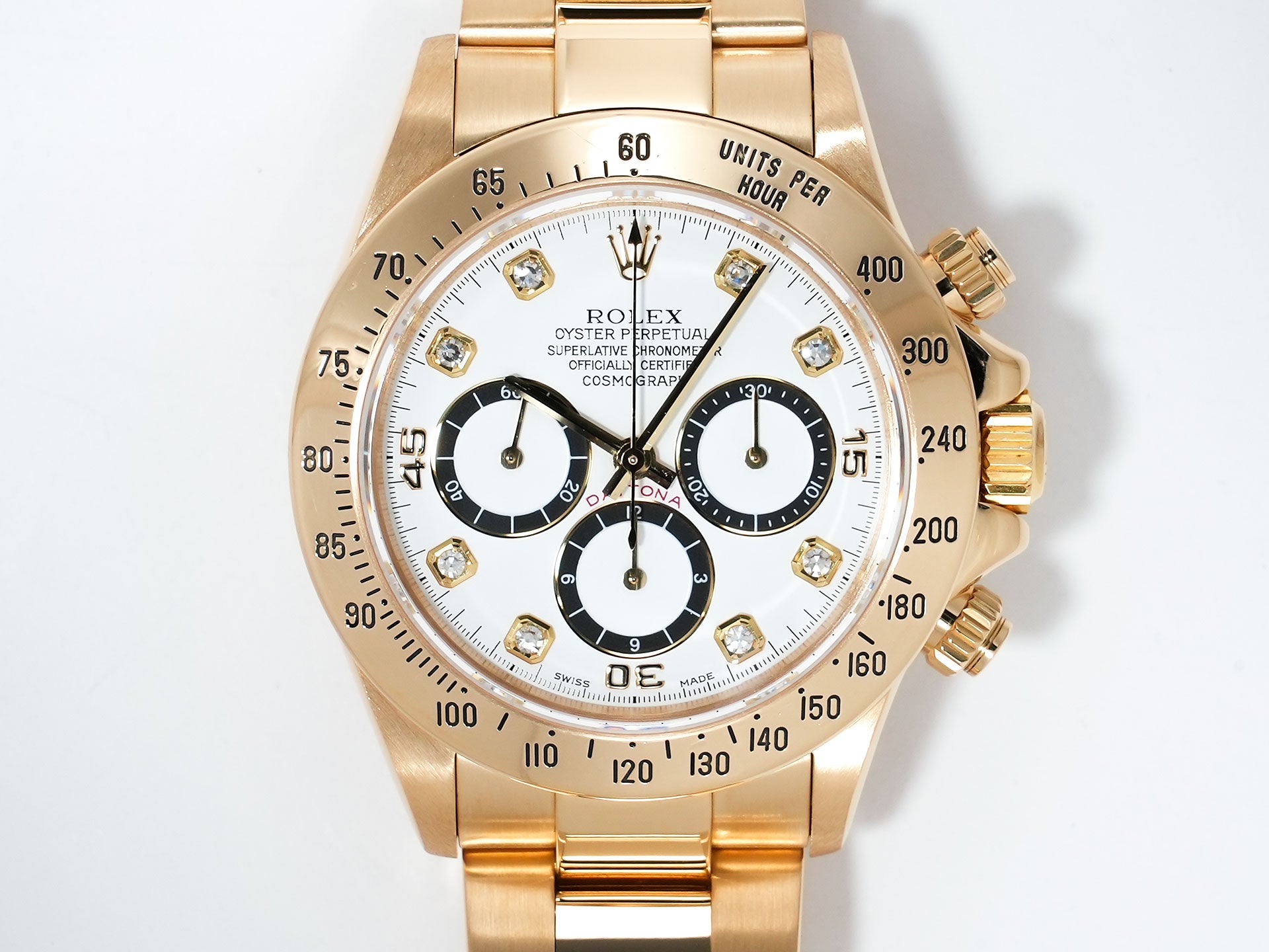ロレックス デイトナ エルプリメロ Ref.16528G イエローゴールド ホワイトx8Pダイヤ文字盤 中古 ziw7vi38 商品画像2