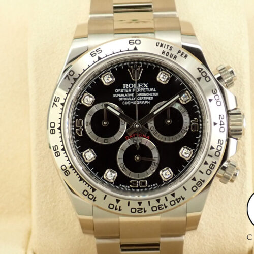 ロレックス デイトナ Ref.116509 ホワイトゴールド ブラックx8Pダイヤ文字盤 商品画像1