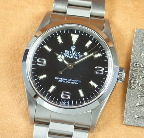 ロレックス エクスプローラーI Ref.14270 ブラック文字盤 中古 explorer-40 商品画像1
