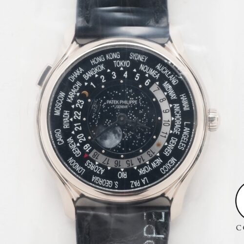 パテックフィリップ コンプリケーション ワールドタイム ムーンフェイズ Ref.5575G-001 ホワイトゴールド ブラック文字盤 商品画像1