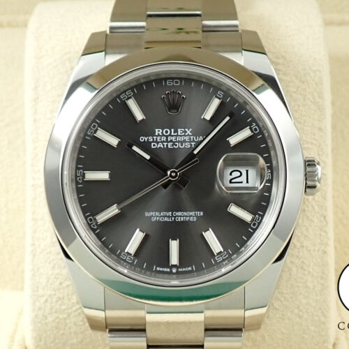 ロレックス デイトジャスト41 Ref.126300 ステンレススチール スレートローマン文字盤 オイスターブレスレット 商品画像1