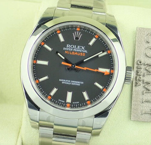 ロレックス ミルガウス Ref.116400 ブラック文字盤 未使用 milgauss-14 商品画像1