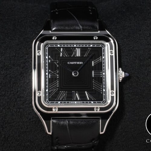 カルティエ サントス デュモン LM Ref.WSSA0046 SS ブラック文字盤 未使用 h56z8ndd 商品画像1