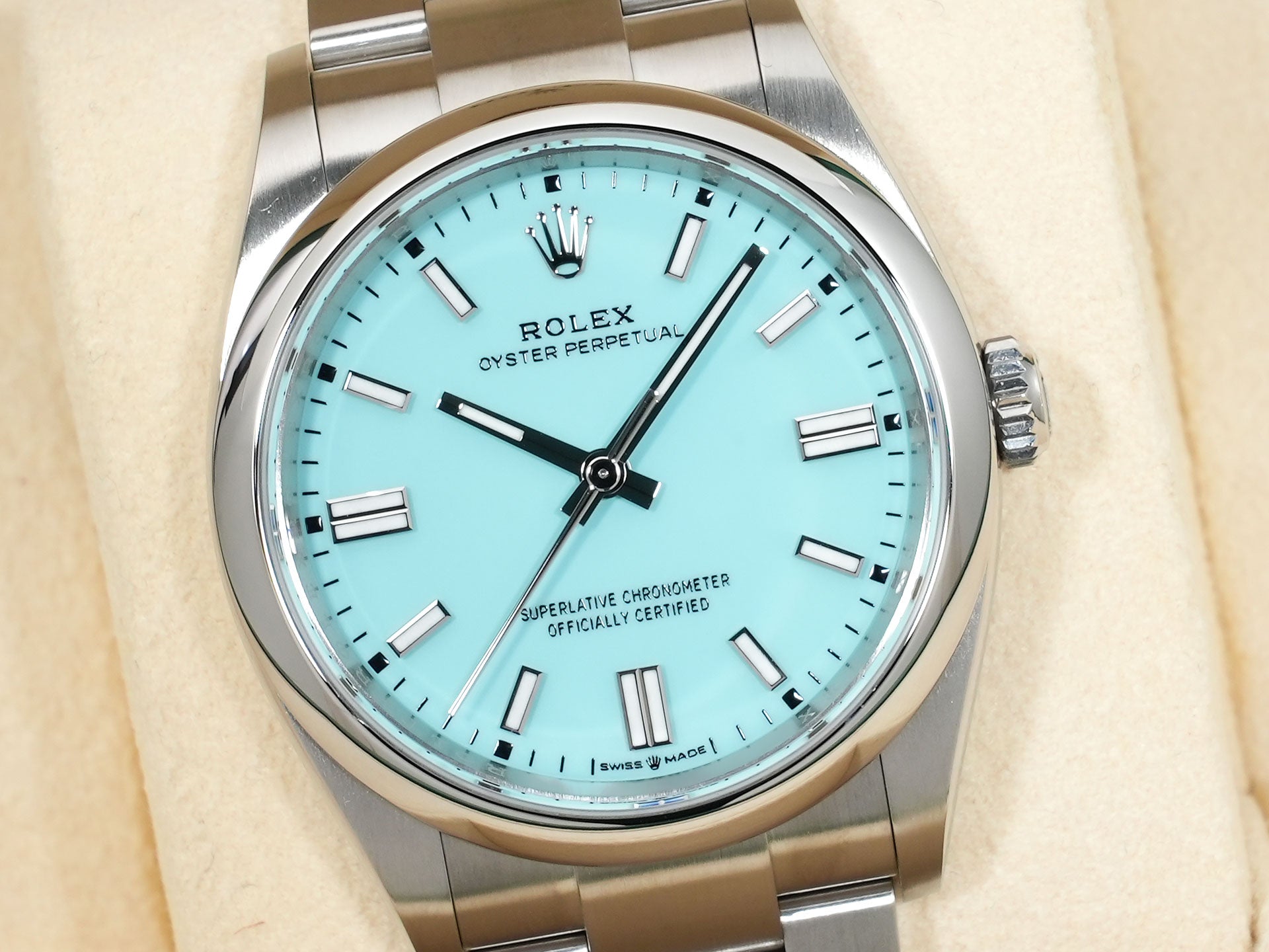 ロレックス オイスターパーペチュアル36 Ref.126000 ステンレススチール ターコイズ文字盤 美中古 5vvyf3c6 商品画像3