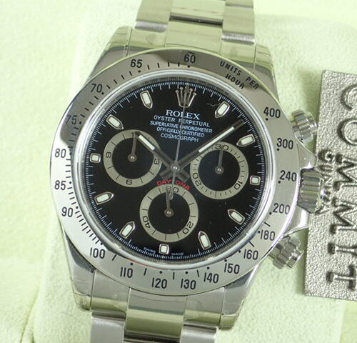 ロレックス デイトナ Ref.116520 ブラック文字盤 未使用 daytona-136 商品画像1