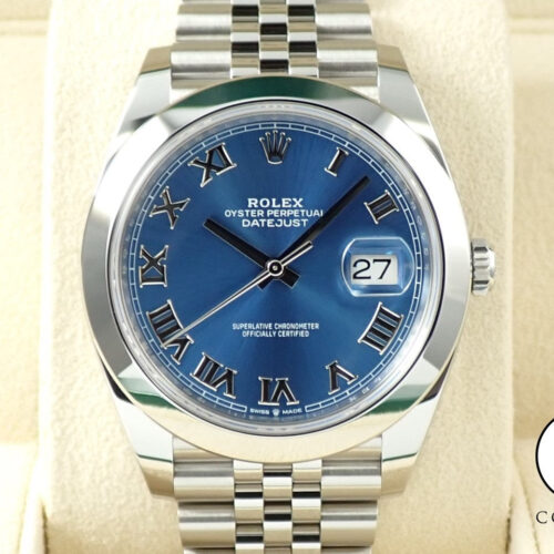 ロレックス デイトジャスト41 Ref.126300 ステンレススチール アズーロブルー文字盤 ジュビリーブレスレット 商品画像1