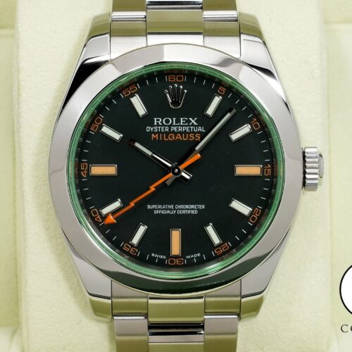 ロレックス ミルガウス Ref.116400GV ステンレススチール ブラック文字盤 美中古 6r6324w3 商品画像1
