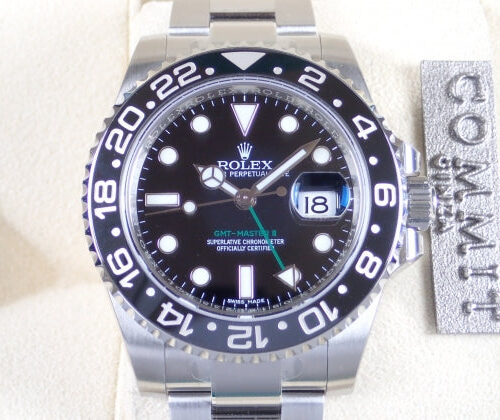 ロレックス GMTマスターII Ref.116710LN ブラック文字盤 未使用 gmt-master2-15 オイスターブレスレット 商品画像1