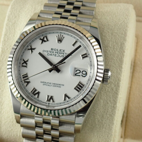 ロレックス デイトジャスト Ref.126234 ホワイトローマン文字盤 極美品 datejust-204 ジュビリーブレスレット 商品画像1