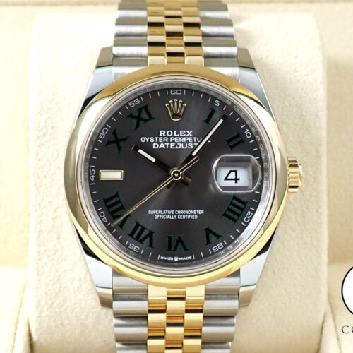 ロレックス デイトジャスト36 Ref.126203 ステンレススチール/イエローゴールド スレートローマン文字盤 ジュビリーブレスレット 中古 Y8TS2TLF 商品画像1