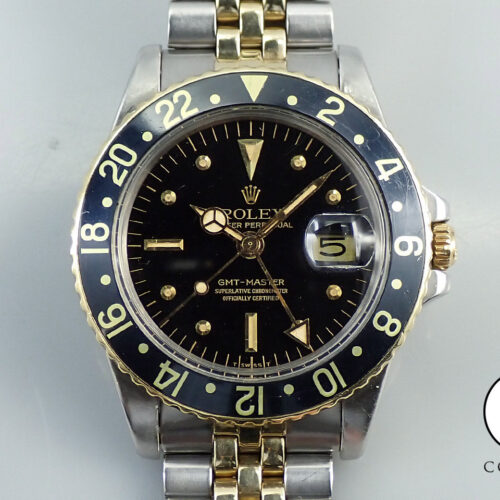 ロレックス GMTマスター Ref.1675/3 ステンレススチール/イエローゴールド ブラック文字盤 ジュビリーブレスレット 中古 9SHJ232J 商品画像1