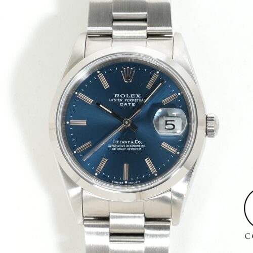 ロレックス オイスターパーペチュアル デイト TIFFANY＆CO. Ref.15200 ステンレススチール ブルー文字盤 商品画像1