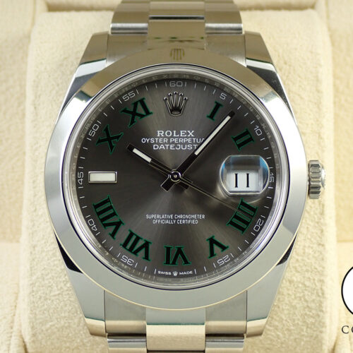 ロレックス デイトジャスト41 Ref.126300 ステンレススチール スレートローマン文字盤 オイスターブレスレット 商品画像1