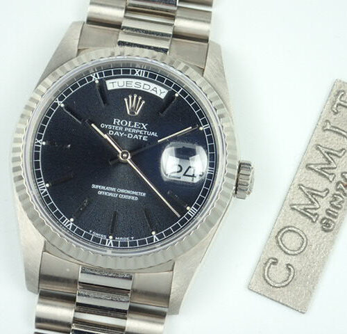 ロレックス デイデイト Ref.18239 ブラック文字盤 中古 day-date-51 商品画像1