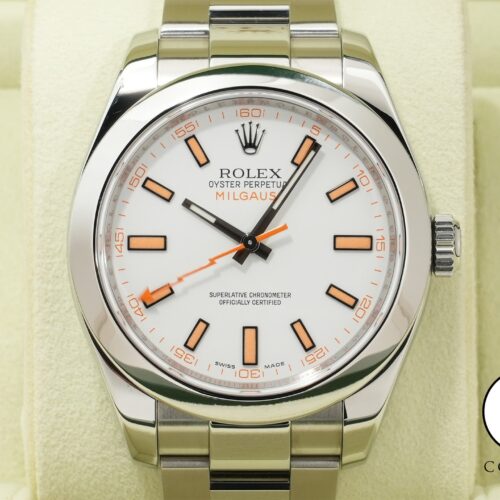 ロレックス ミルガウス Ref.116400 ステンレススチール ホワイト文字盤 商品画像1