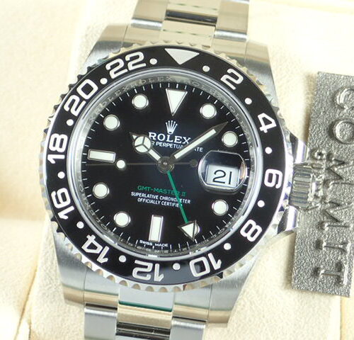 ロレックス GMTマスターII Ref.116710LN ブラック文字盤 未使用 gmt-master-48 オイスターブレスレット 商品画像1