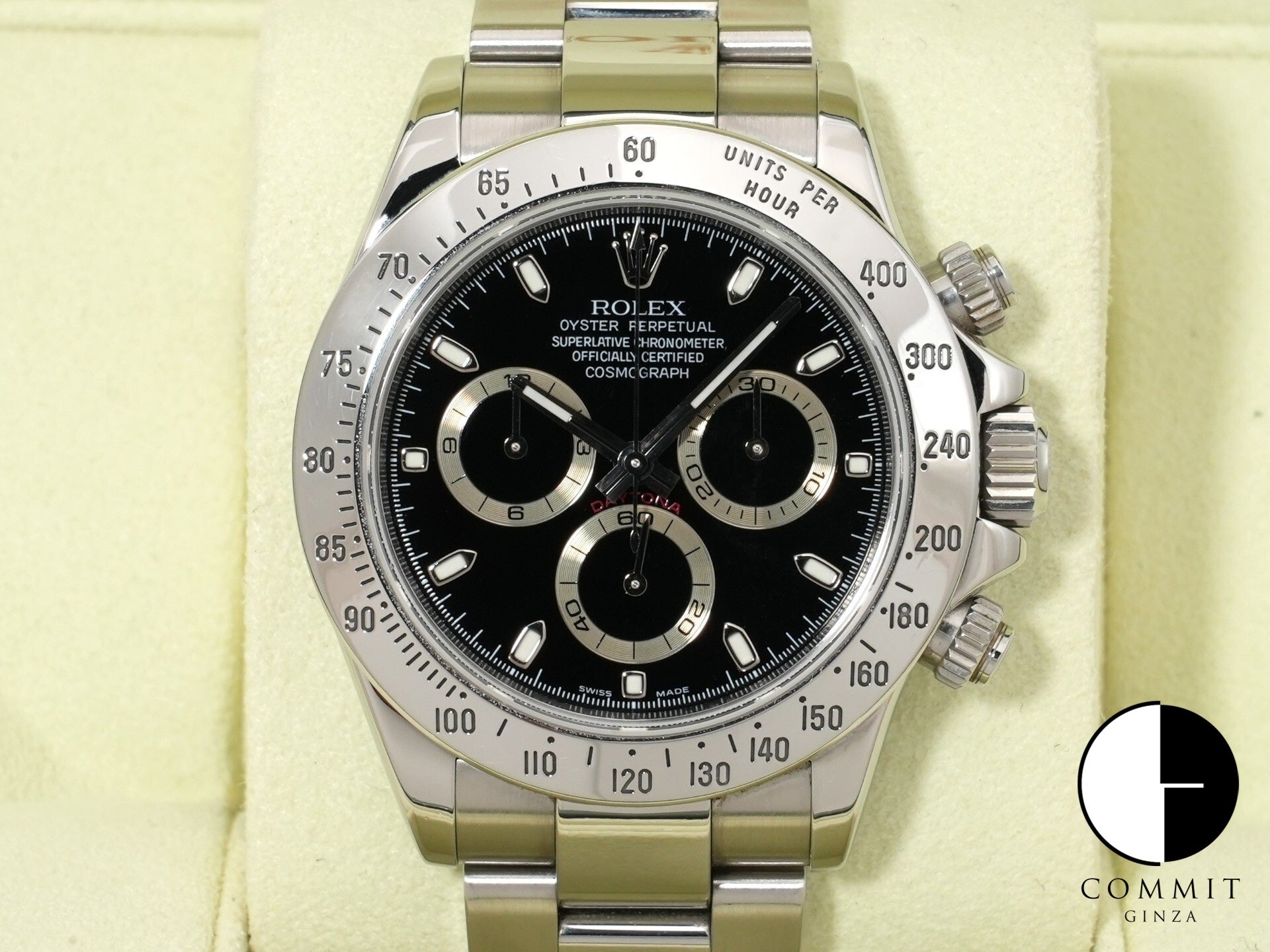 ロレックス デイトナ Ref.116520 ステンレススチール ブラック文字盤 中古 qpfjjuwn 商品画像1