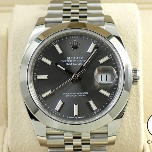 ロレックス デイトジャスト41 Ref.126300 ステンレススチール スレート文字盤 ジュビリーブレスレット 未使用 3Y72URMM 商品画像1