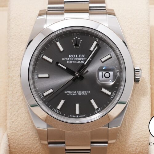ロレックス デイトジャスト41 Ref.126300 ステンレススチール スレート文字盤 オイスターブレスレット 中古 mozyjg9p 商品画像1