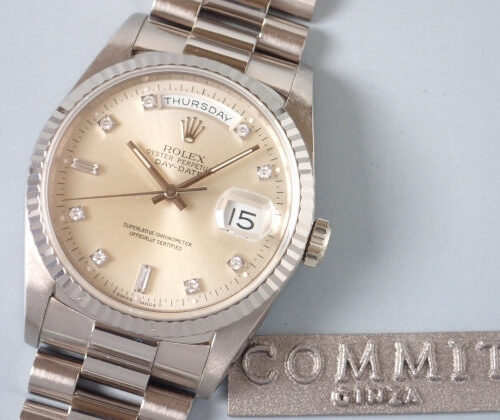 ロレックス デイデイト Ref.18239 シルバー文字盤 中古 day-date-11 商品画像1