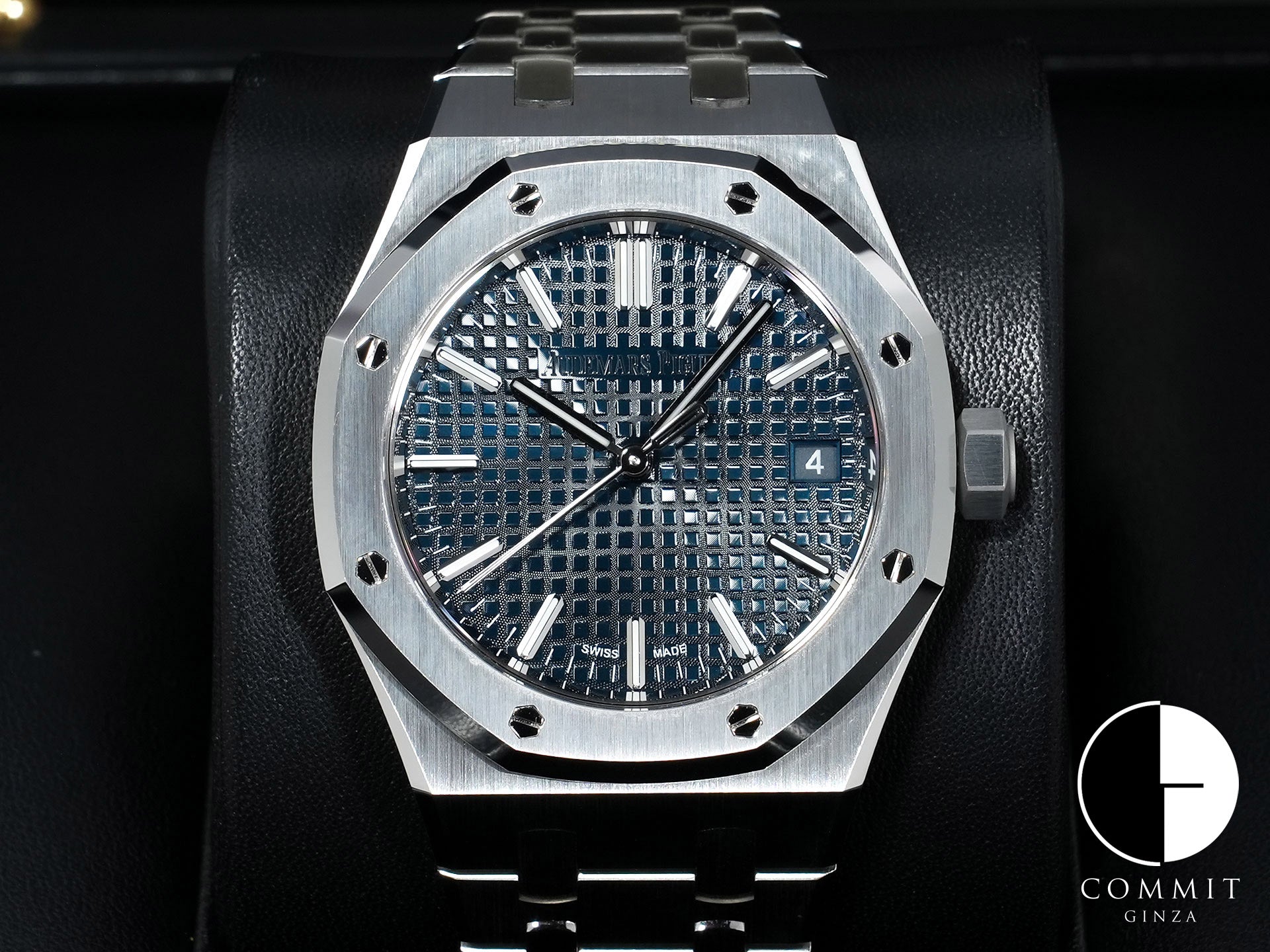 オーデマピゲ ロイヤルオーク Ref.15550ST.OO.1356ST.06 ステンレススチール ナイトブルー文字盤 美品 ogyz9n49 商品画像1
