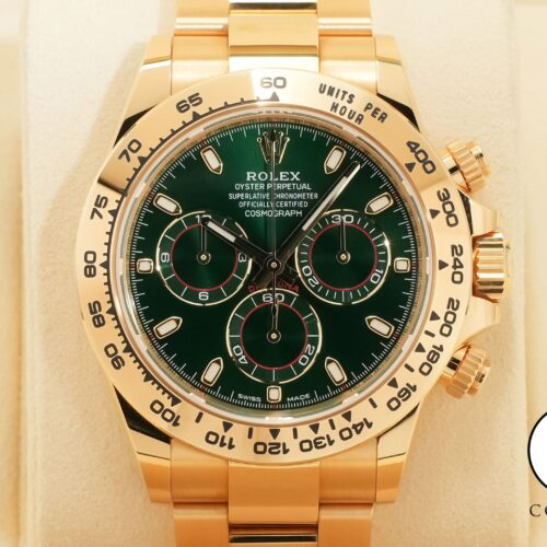 ロレックス デイトナ Ref.116508 イエローゴールド グリーン文字盤 中古 c4orc2yb 商品画像1