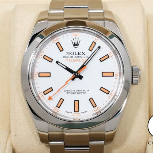 ロレックス ミルガウス Ref.116400 ステンレススチール ホワイト文字盤 中古 dgkwfyqy 商品画像1