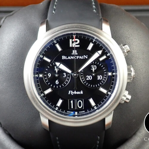 ブランパン レマン フライバック クロノグラフ Ref.2885F-11B30-53B ブラック文字盤 美品 YU8WXY66 商品画像1