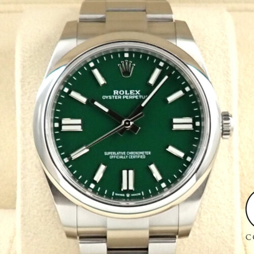 ロレックス オイスターパーペチュアル41 Ref.124300 ステンレススチール グリーン文字盤 商品画像1