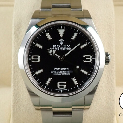 ロレックス エクスプローラーI 鏡面ブラックアウト Ref.214270 ステンレススチール ブラック文字盤 商品画像1