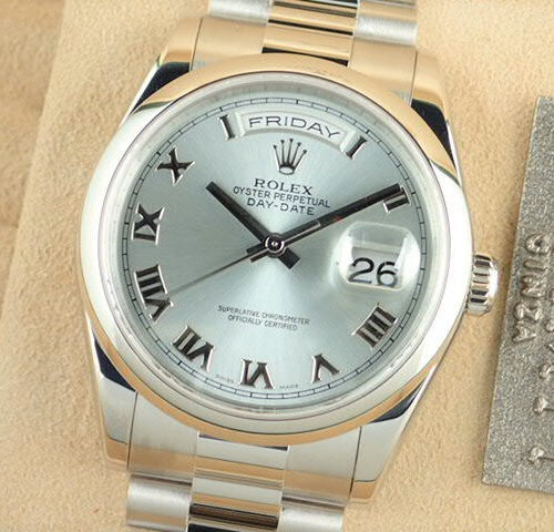 ロレックス デイデイト Ref.118206 アイスブルー文字盤 中古 day-date-36 商品画像1