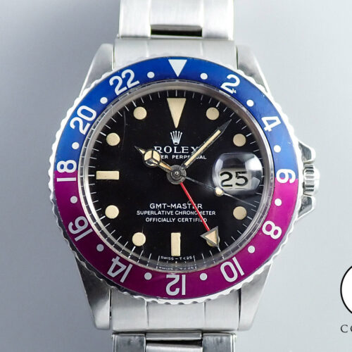 ロレックス GMTマスター Ref.1675 ステンレススチール ブラック文字盤 オイスターブレスレット 商品画像1
