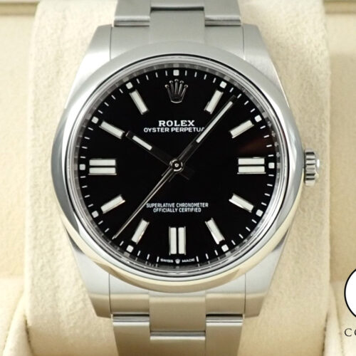 ロレックス オイスターパーペチュアル41 Ref.124300 ステンレススチール ブライトブラック文字盤 商品画像1