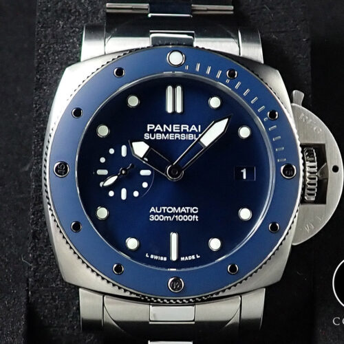 パネライ サブマーシブル ブルー ノッテ Ref.PAM01068 ブルー文字盤 美品 MK6J6377 商品画像1