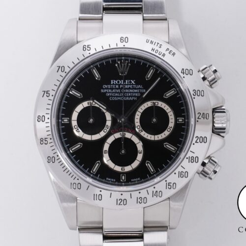 ロレックス デイトナ エルプリメロ Ref.16520 ステンレススチール ブラック文字盤 中古 5nk7ycaa 商品画像1