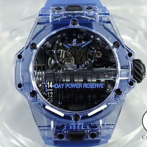 ウブロ ビッグバン MP-11 14DAYS パワーリザーブ ブルーサファイア Ref.911.JL.0119.RX スケルトン文字盤 極美品 UY3004HY 商品画像1