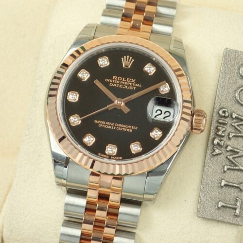 ロレックス デイトジャスト Ref.178271 ブラック文字盤 未使用 datejust-60 ジュビリーブレスレット 商品画像1