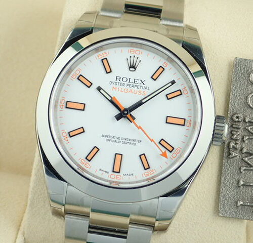 ロレックス ミルガウス Ref.116400 ホワイト文字盤 未使用 milgauss-11 商品画像1