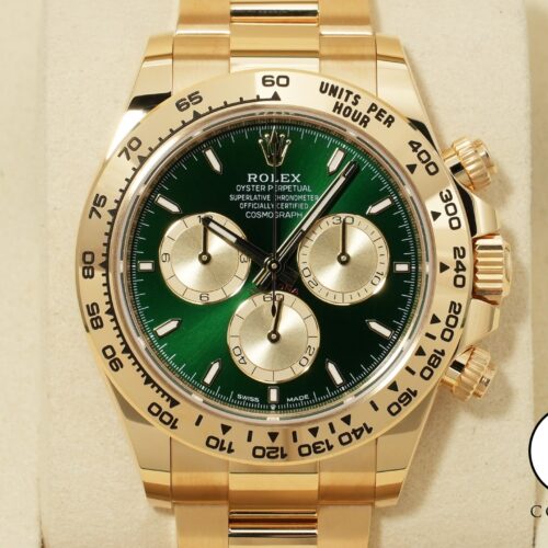 ロレックス デイトナ Ref.126508 イエローゴールド グリーン文字盤 未使用 9324a4yd 商品画像1