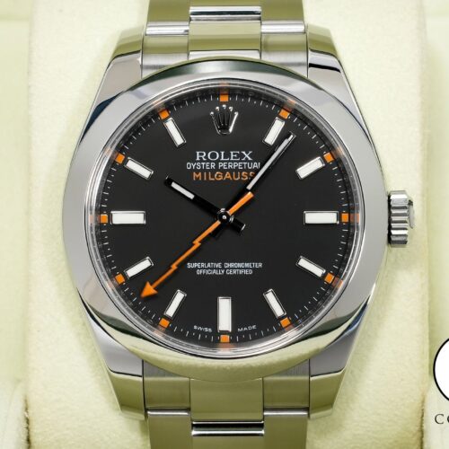 ロレックス ミルガウス Ref.116400 ステンレススチール ブラック文字盤 美品 po57s4bd 商品画像1