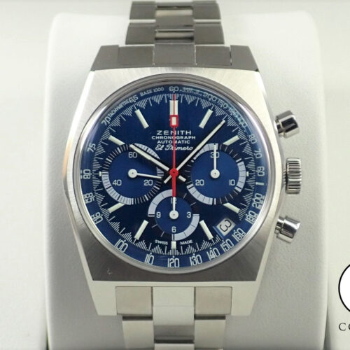 ゼニス クロノマスター リバイバル エル・プリメロ A3818 Ref.95.A3818.400/51.M3818 ブルー文字盤 未使用 1JX3M6XT 商品画像1