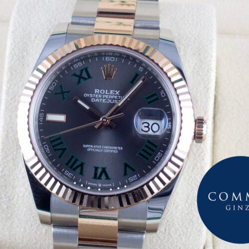 ロレックス デイトジャスト Ref.126331 グレー/グリーン文字盤 中古 datejust-143 商品画像1