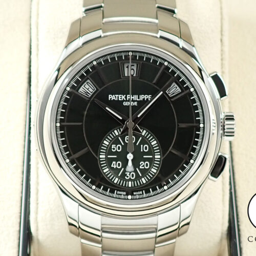 パテックフィリップ アニュアルカレンダー クロノグラフ Ref.5905/1A-001 ステンレススチール オリーブグリーン ソレイユ文字盤 商品画像1