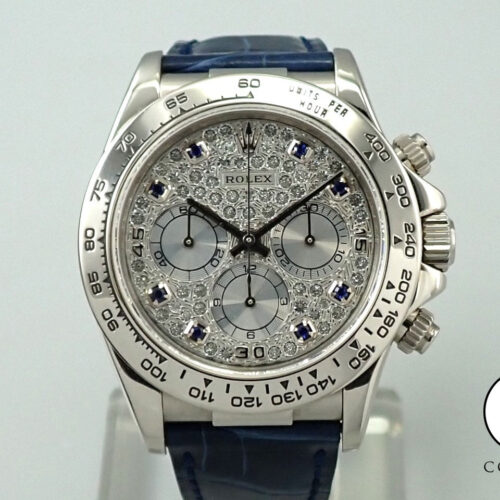 ロレックス デイトナ エルプリメロ Ref.16519 ホワイトゴールド パヴェダイヤx8Pサファイア文字盤 商品画像1